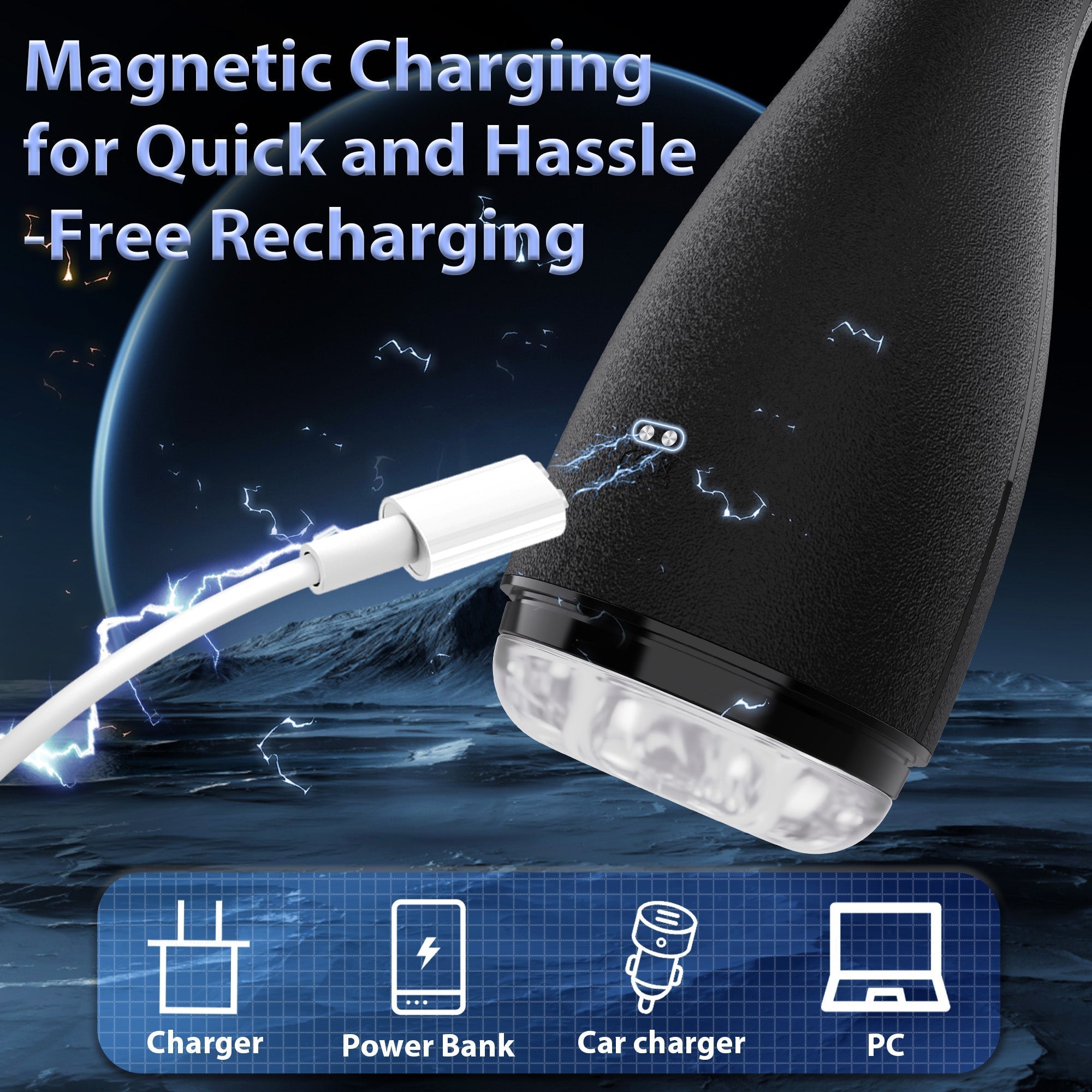 Advanced Air-Suction Men’s Massager - Integrated Vibration Tech
