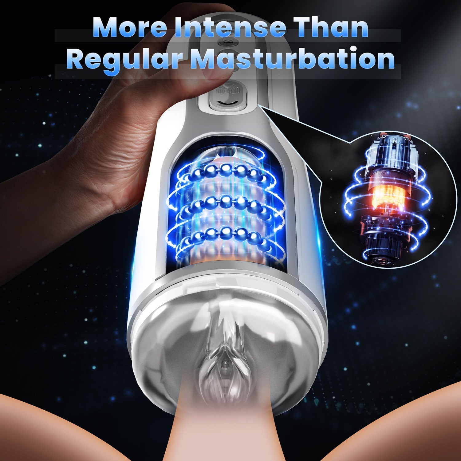 Elite Rotating Roller Stroker - Sensual Sensation & Intense Stimulation