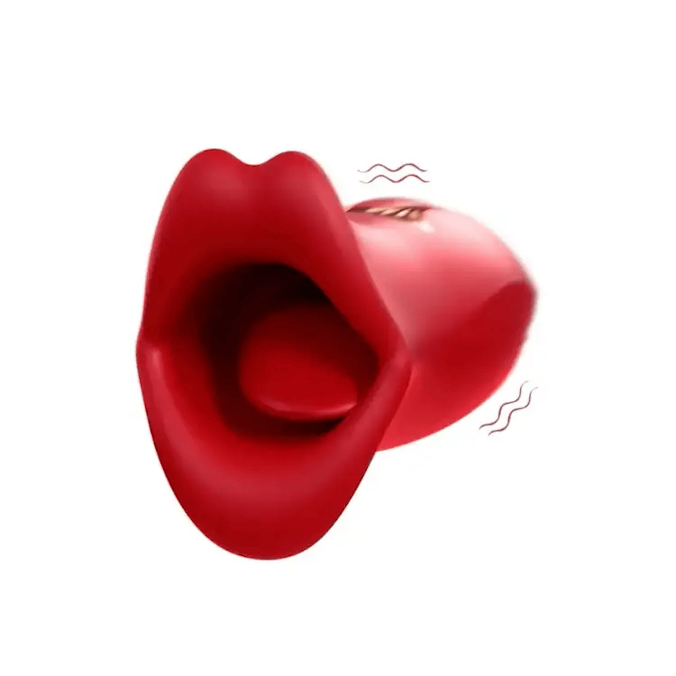 Masajeador Íntimo Innovador con Movimiento de Beso - Tecnología Realista de Lengua Vibratoria