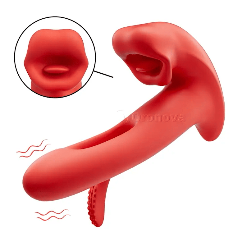 Purple G-Spot & Mouth Teaser – Dual-Action Vibrating Massager
