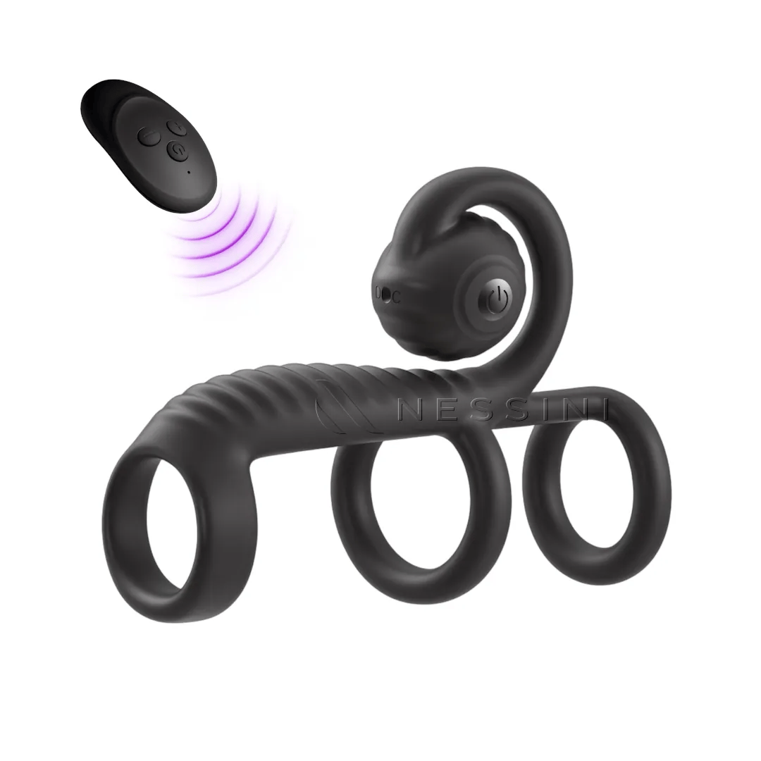 Remote-Controlled Couples Ring Massager – 10 Modes