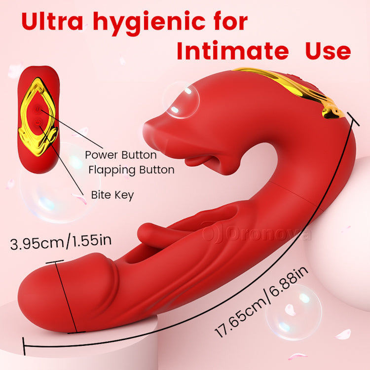 Purple G-Spot & Mouth Teaser – Dual-Action Vibrating Massager