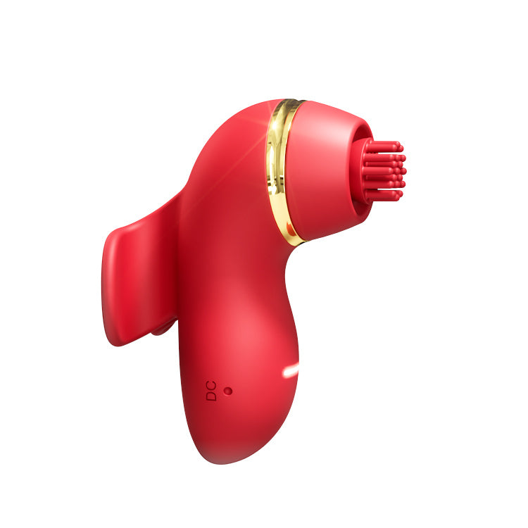 Schmetterlingsförmiger gekrümmter Intim-Massager – Klopf-, Flatter- & Multi-Vibrationsmodi  