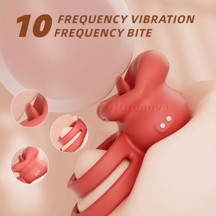 Elegant Mouth-Style Intimate Ring - Targeted Vibration Sensation