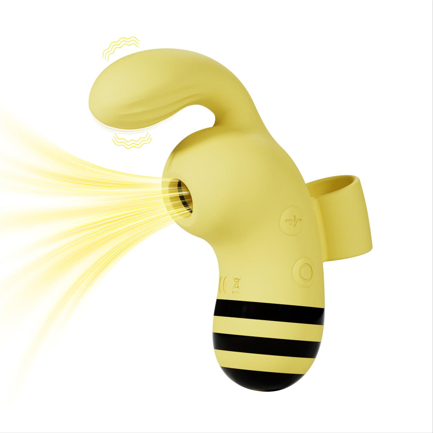 BeeGlow™ Genopladelig Ekstern Sug Massager med 10 Hastigheder & 5 Sug Mode