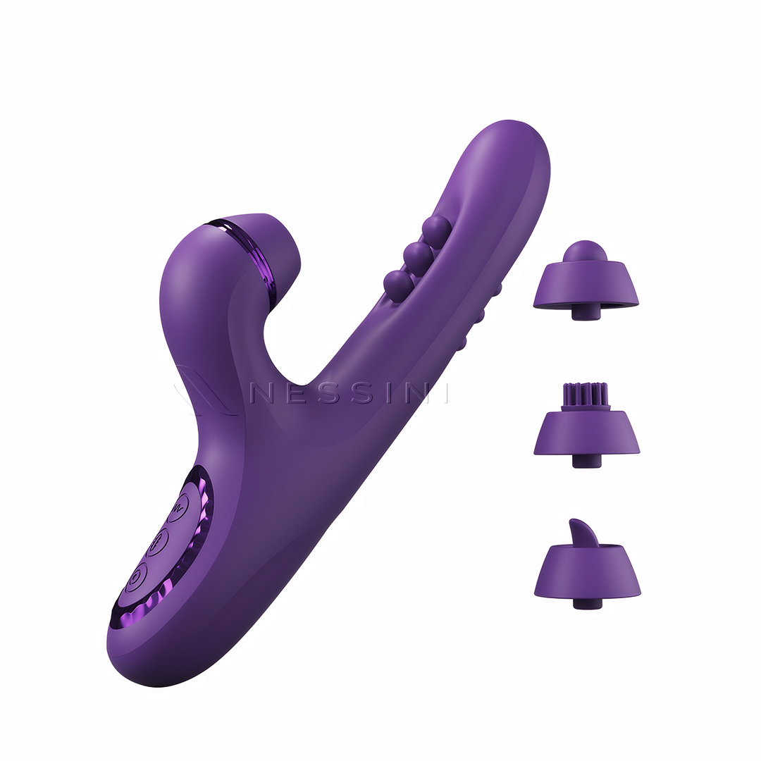 Multi-Mode Intimate Massager with 4 Interchangeable Tips