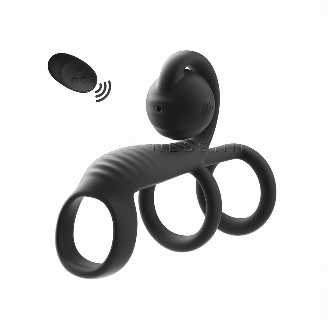 Remote-Controlled Couples Ring Massager – 10 Modes