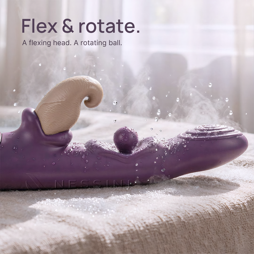 Masseur intime 3-en-1 avec mouvement et vibration