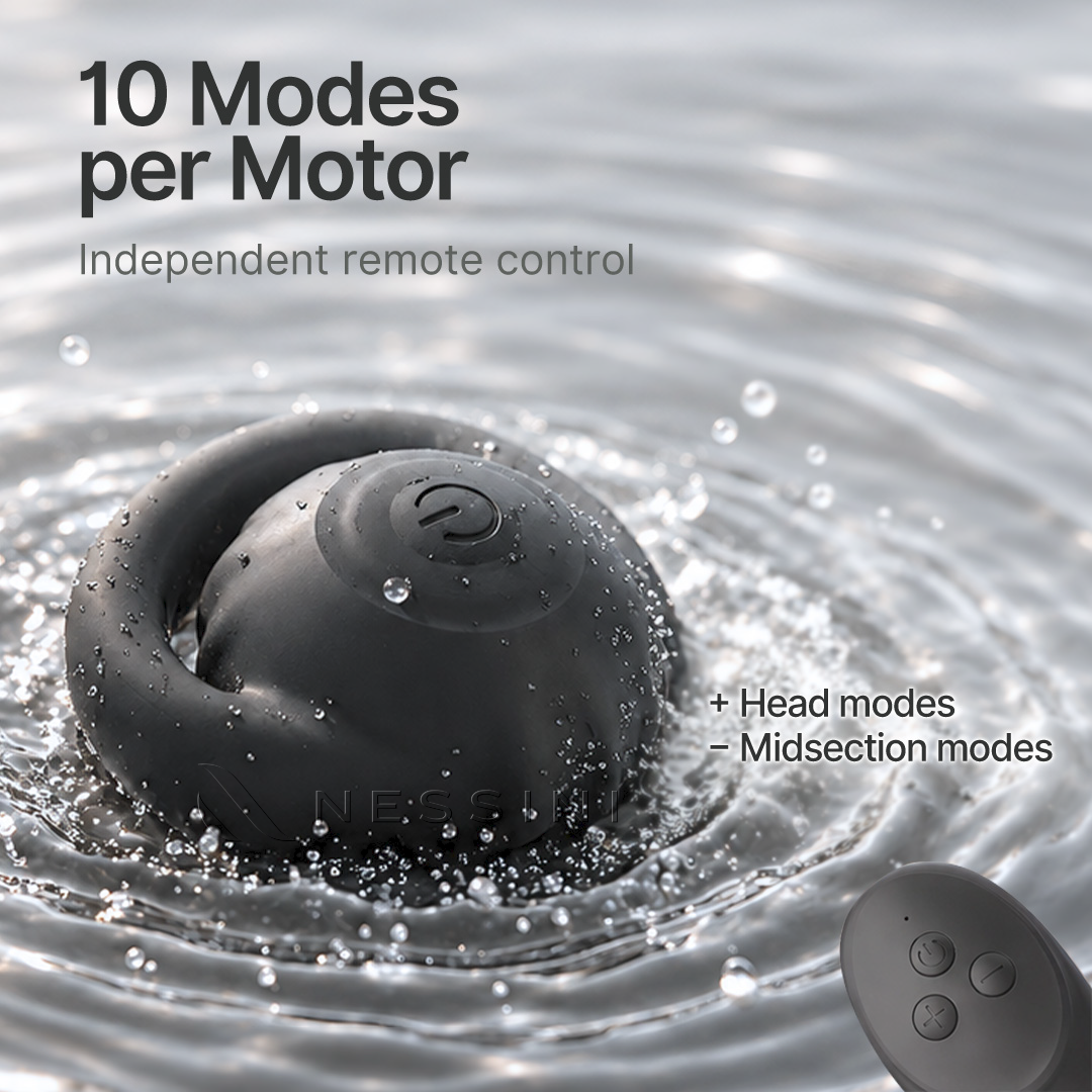 Remote-Controlled Couples Ring Massager – 10 Modes