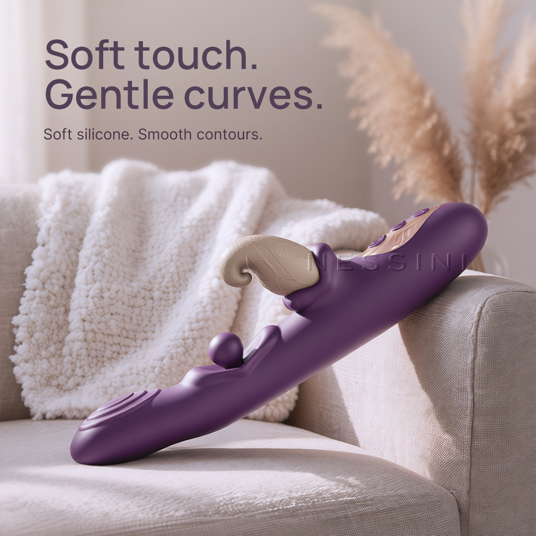 Masseur intime 3-en-1 avec mouvement et vibration