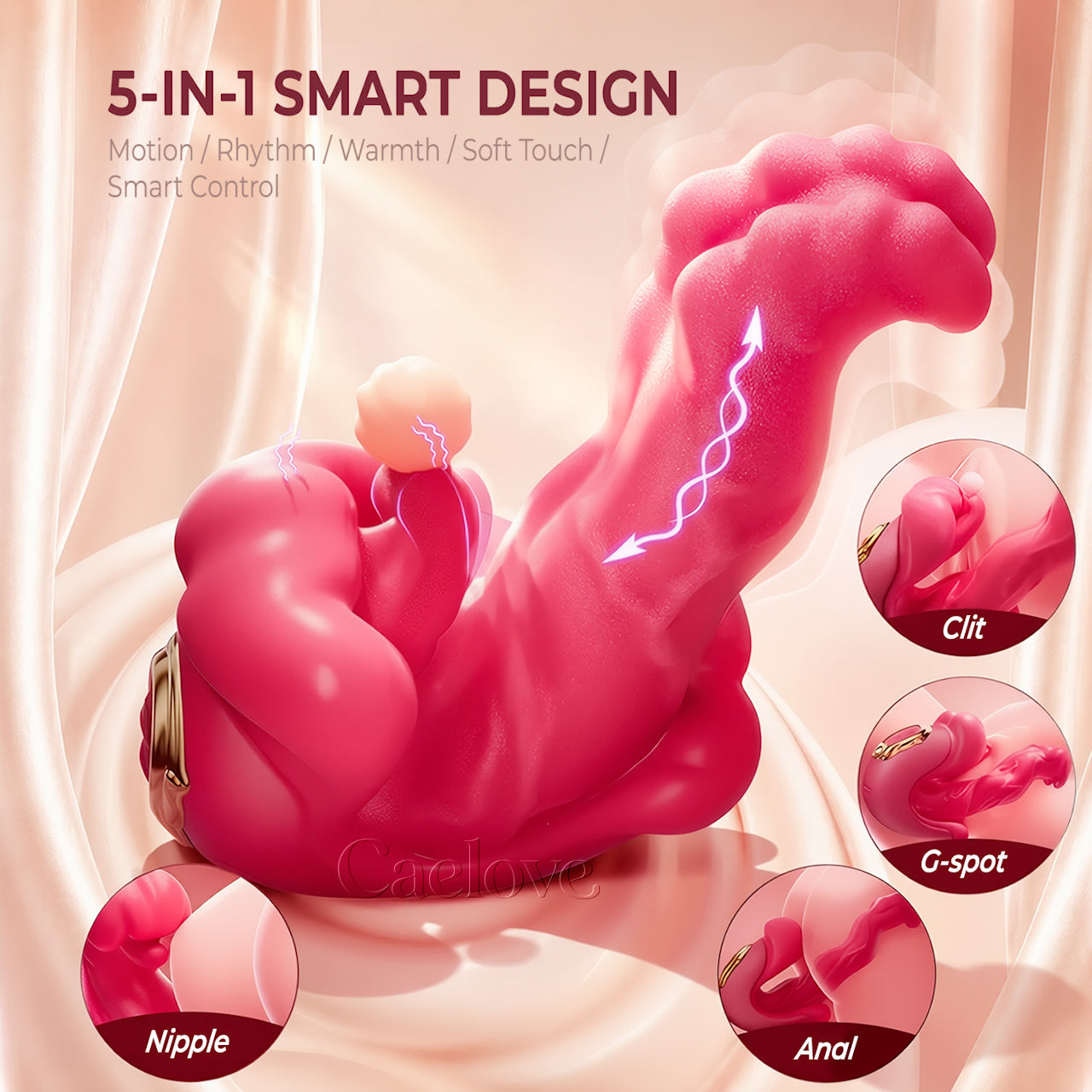 AuraWave App-Controlled Tongue & Vibration Massager