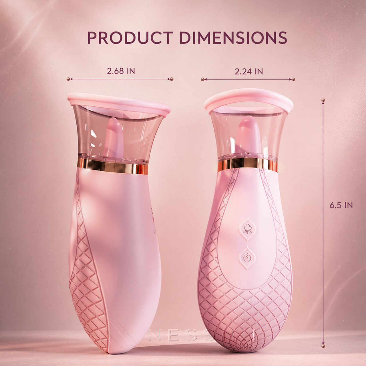 BlushWave Tongue-Motion Personal Massager – 9 Modes & 3 Suction Levels