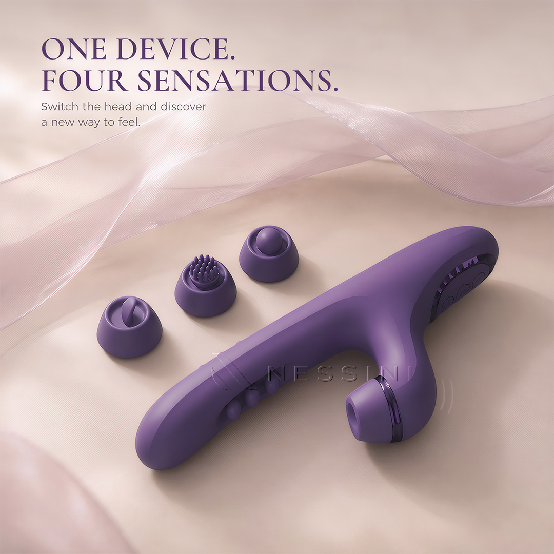 Multi-Mode Intimate Massager with 4 Interchangeable Tips