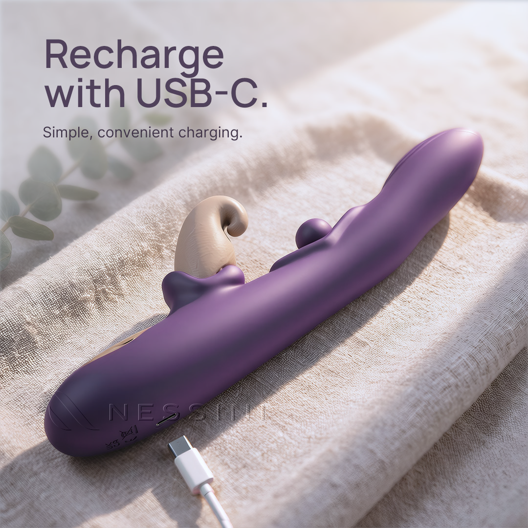 Masseur intime 3-en-1 avec mouvement et vibration