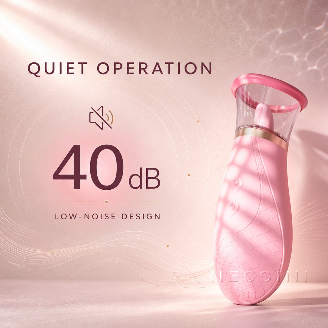 BlushWave Tongue-Motion Personal Massager – 9 Modes & 3 Suction Levels